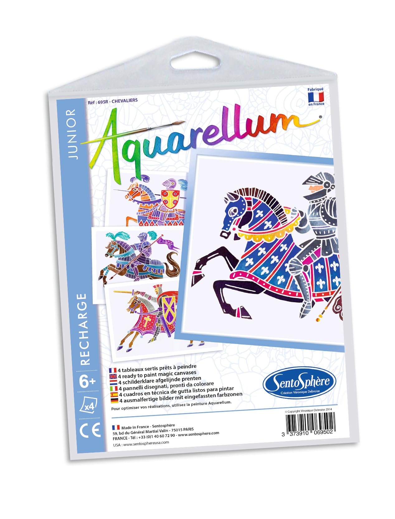 Sentosphère 3906950 "Aquarellum Junior Rider" Refill for Painting Set