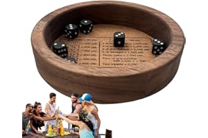 Classic Game - Game Container, Durable Wooden Tray, Board Play Accessory | Stable Dice Organizer, Tabletop Games Support, Saf