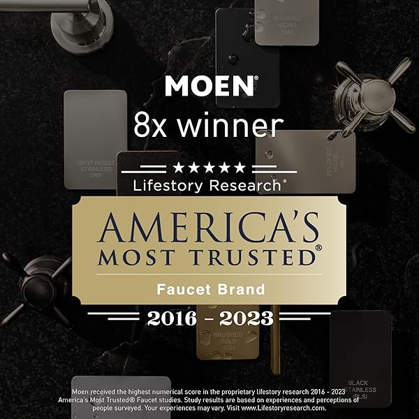 MOEN ADLER MATTE BLACK ONE-HANDLE HIGH ARC KITCHEN SINK FAUCET WITH POWER CLEAN, MODERN KITCHEN FAUCET WITH PULL DOWN SPRAYER, 87233BL