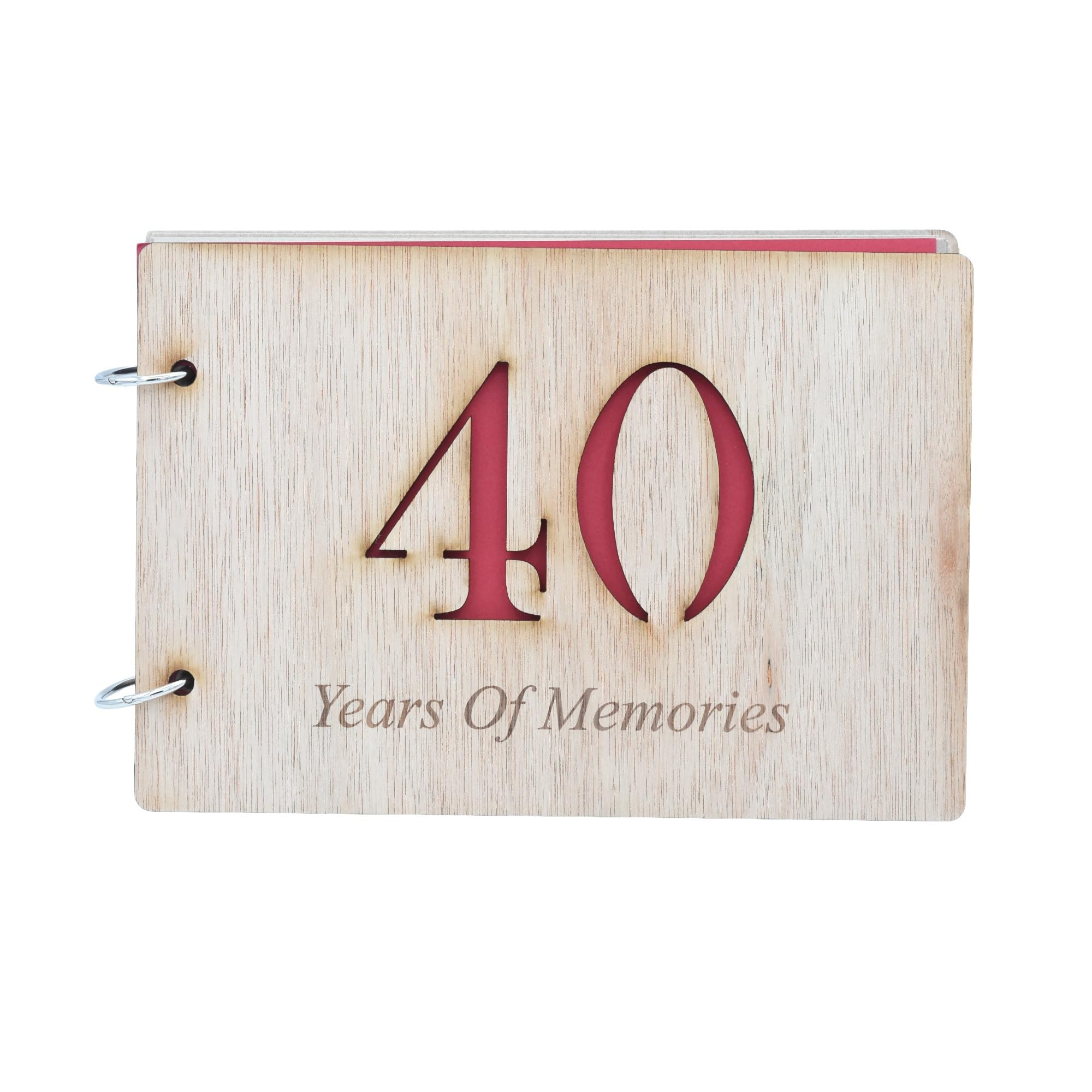 40th Anniversary Scrapbook - 40 Years Of Memories Add Photos and More
