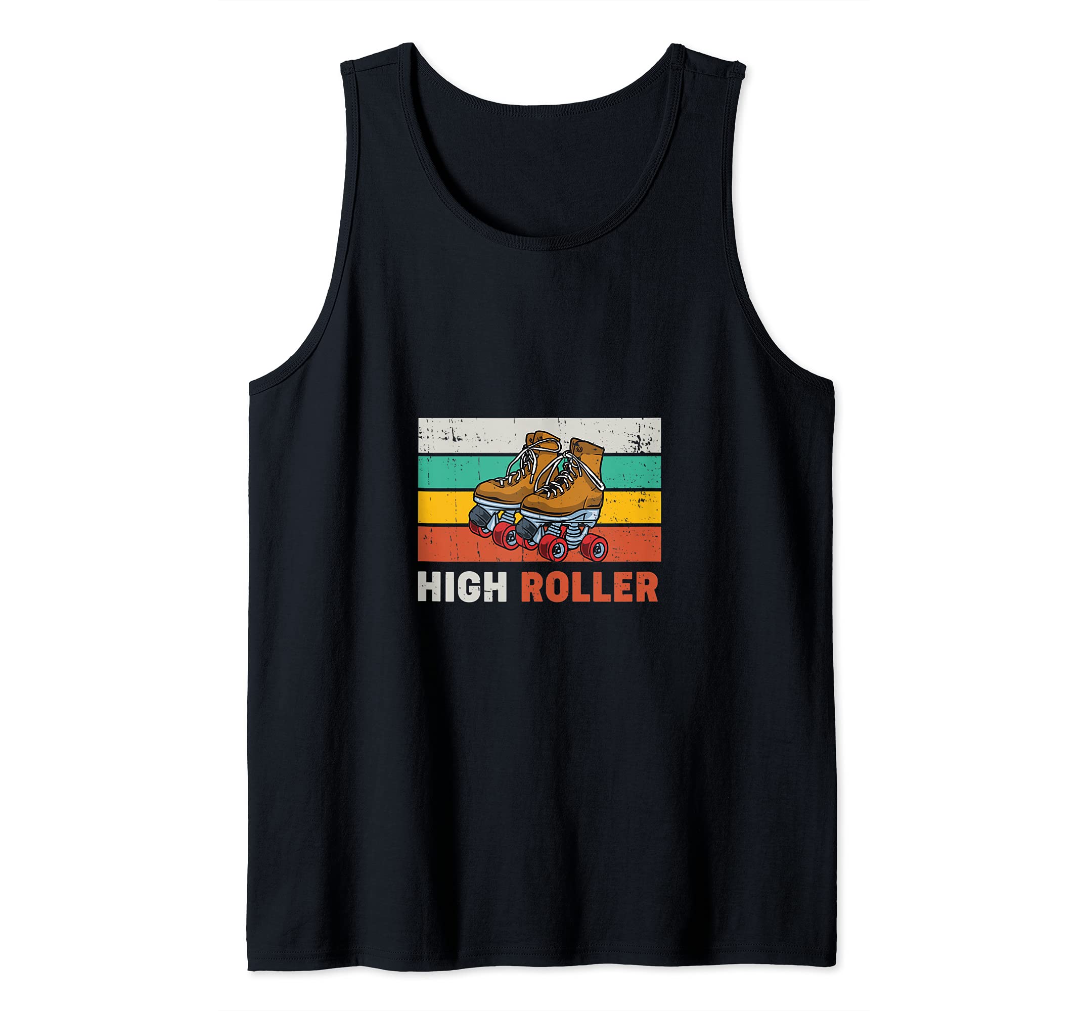 Cool Roller Disco Retro Party 70s and 80s High Roller Tank Top