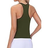 THE GYM PEOPLE Racerback Workout Tank Tops for Women Slim Fit Sleeveless Basic Athletic Running Yoga Shirts