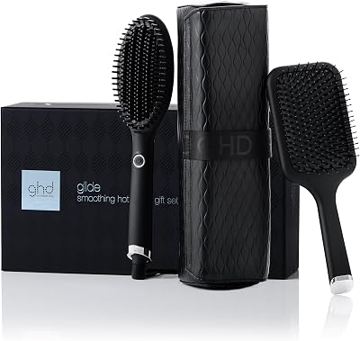 ghd Glide Gift Set Smoothing Hot Brush with Paddle Brush UK Plug