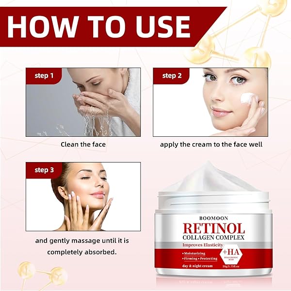 RETINOL COLLAGEN FACE CREAM WITH HYALURONIC ACID, WRINKLE CREAM FOR FACE, NECK WITH COLLAGEN HYALURONIC ACID, DAY & NIGHT MOISTURIZER FACE CREAM FOR MEN WOMEN, 1.75 OZ (1)