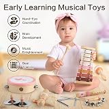 Vanplay 8 in 1 Kids Musical Instruments Xylophone Maracas Wooden Toy view 2