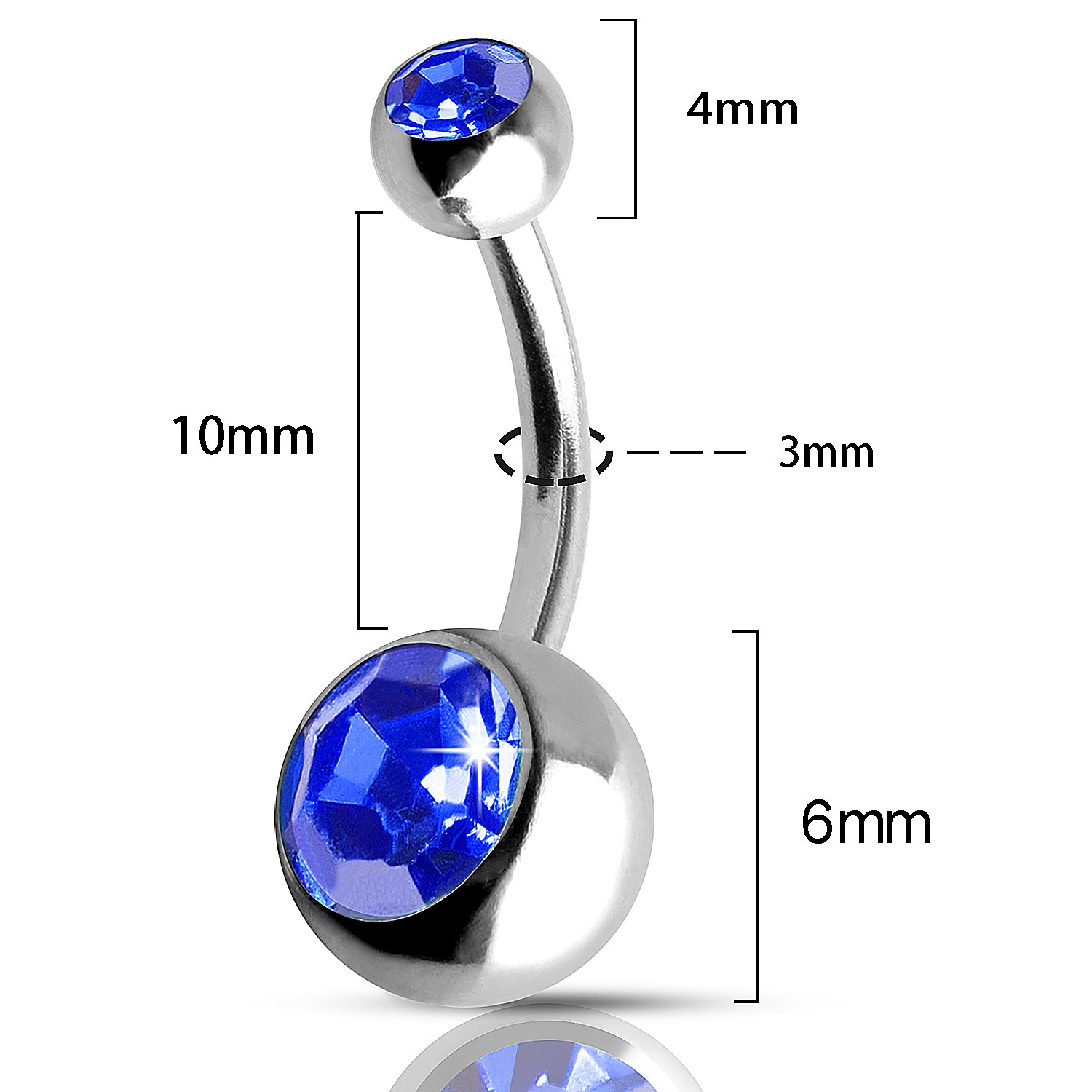 15 Pcs Belly Bars Button Belly Rings Navel Ring Belly Piercing Set