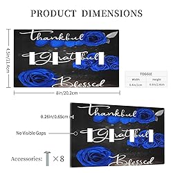 Spshian Light Switch Cover Blue Rose Thankful