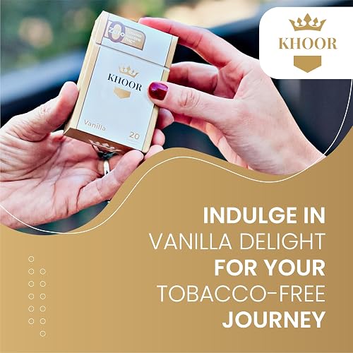 vanilla herbal cigarettes KHOOR Cigarettes, Tobacco & Nicotine-Free (Carton) in Saudi Arabia Honeyrose Vanilla - 1 Carton/10