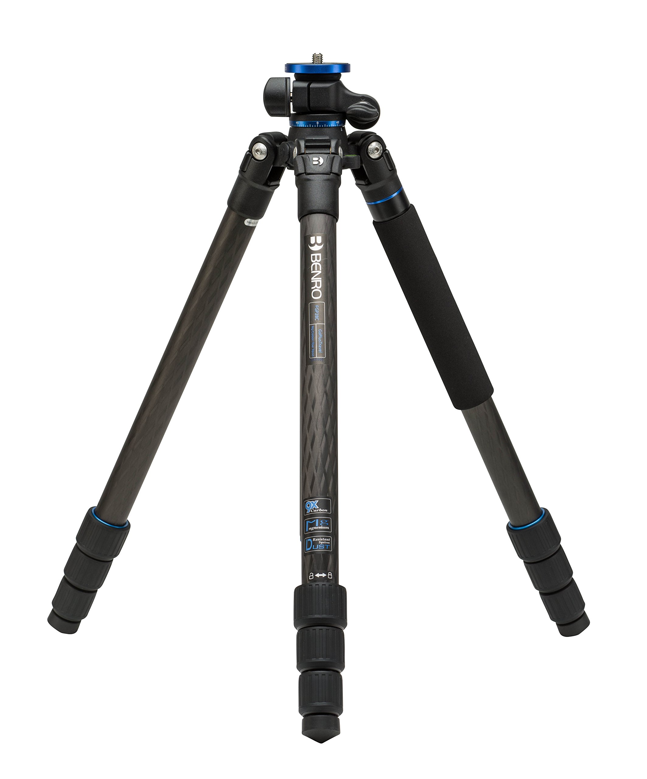 Benro GoPlus Folding Leg Travel S2 Carbon Fibre 4 section twist