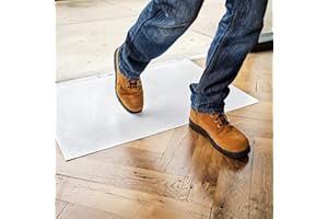 YAHEA Sticky Mats for Cleanrooms,18''×36'' Tacky Mats for Adhesive Construction Lab-Room Hospital, Super Sticky of Debris/Dust/Pet Fur (4Pack Blue 30 Layers)…