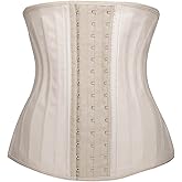 YIANNA Women's Underbust Latex Sport Girdle Waist Trainer Corsets Hourglass Body Shaper