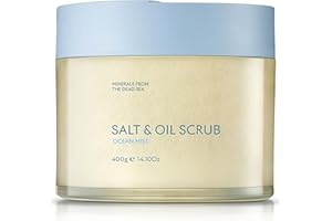 SEACRET Minerals Body Scrub Ocean Mist, Salt & Oil Exfoliating Body Scrub with Dead Sea Minerals and Essential oils, Stimulat