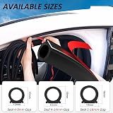 Jobon Car Door Seal Self Adhesive Weatherstripping D-Shape 15x15mm 12M view 5