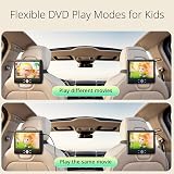 YOTON 10.1 Dual Portable DVD Player with 5H Battery Two Screens Car Mounts view 8