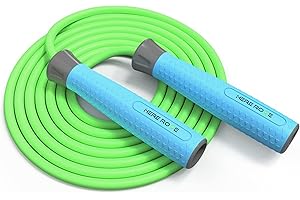 CUTS HEREROPE Jump Ropes for Fitness, Adjustable Jump Rope for Women Men, Weighted Speed Rope with 7mm PVC Skipping Rope, No-Slip Grip, Ball Bearing, Great for Speed, Cardio & Tricks, Strength Boxing