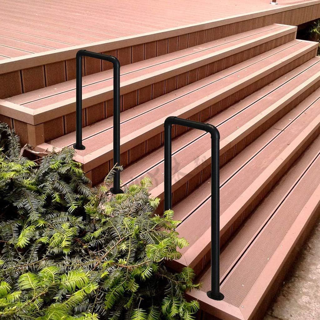 Amazon Com Zzjj 65cm U Type Matt Black Wrought Iron Galvanized