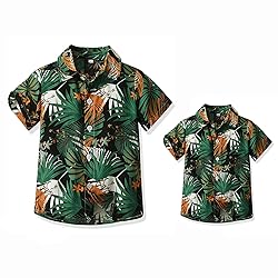 Yoolhamy Father and Son Matching Hawaiian Shirt