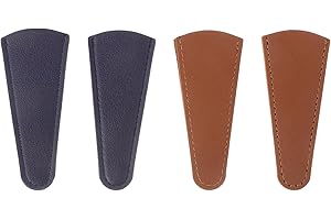Mipcase Leather Scissors Cover 4Pcs Set for Embroidery and Nail Clippers Protection in Crafting