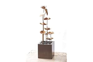 HI-LINE GIFT LTD Hi-Line Gift Zinc Metal Gold Lotus Fountain