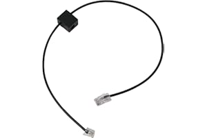HEADSET ADVISOR Compatible Replacement Phone Cord for Plantronics CS500, Savi 700 and Savi 8200 Wireless Headsets (Connects Your Charging Base and Telephone)