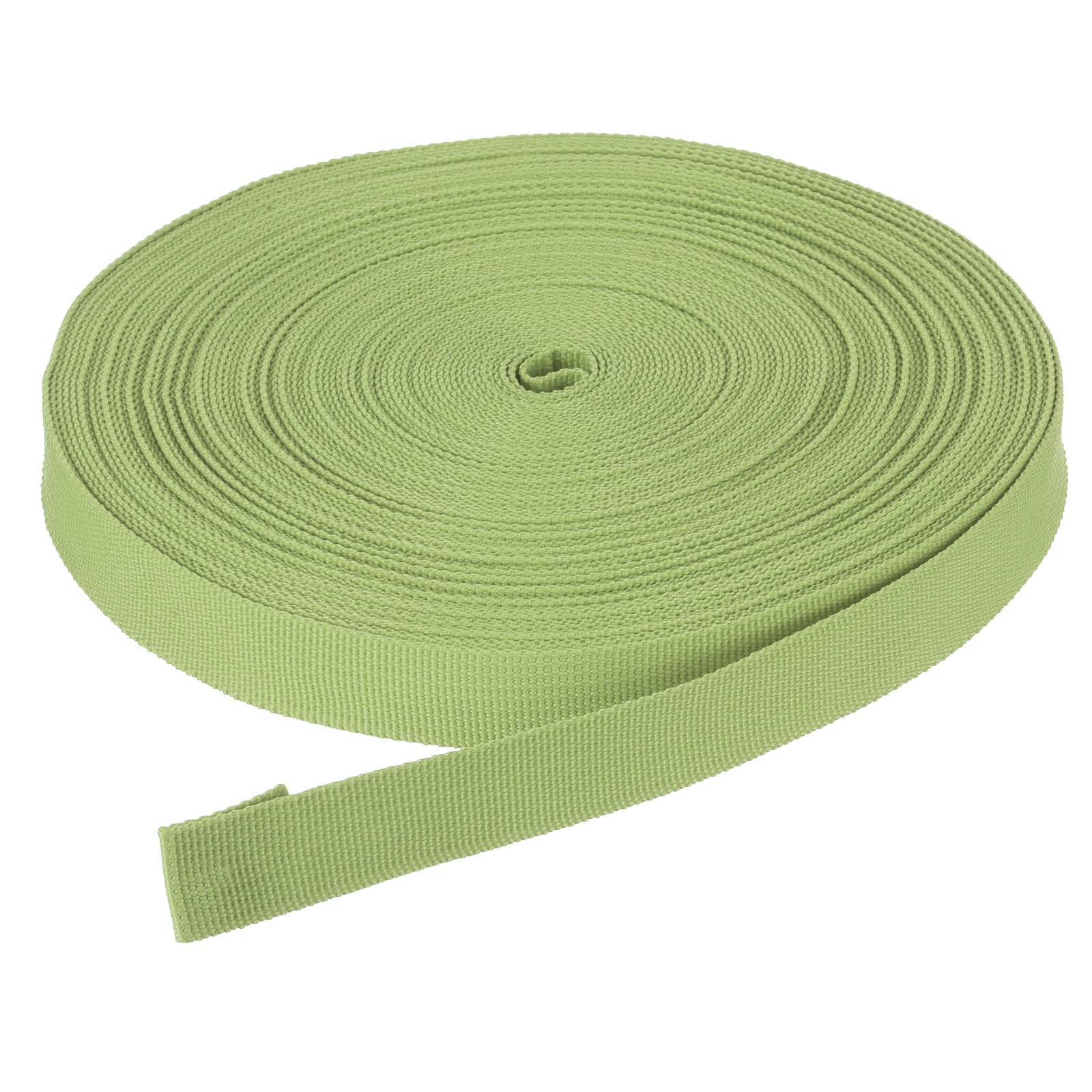 DMiotech 25 Yard x 3/4 inch Width Nylon Webbing Strap Poly Flat Webbing Strapping for DIY Craft Backpack Strapping, Sewing, Outdoor Gear Repair, Light Green