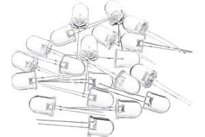 PATIKIL 10mm Light Emitting Diodes, 100 Pcs LED Diodes 1.8-3V Light Emitting Diodes Lamps for Science, DIY, Light Lamps, 5 Co