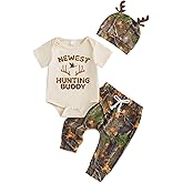 RSRZRCJ Newborn Baby Boy Summer Clothes Daddy’s Fishing Buddy Short Sleeve Romper Pants Hat Set