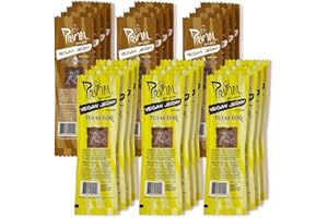 PRIMAL SPIRIT FOODS Primal Spirit Vegan Jerky - Soy Protein Energy Pack, 10 g. Plant Based Protein, Certified Non-GMO, No Preservatives, Sports Friendly Packaging The Classics Hickory Smoked and Texas BBQ (24-Pack, 1 oz)