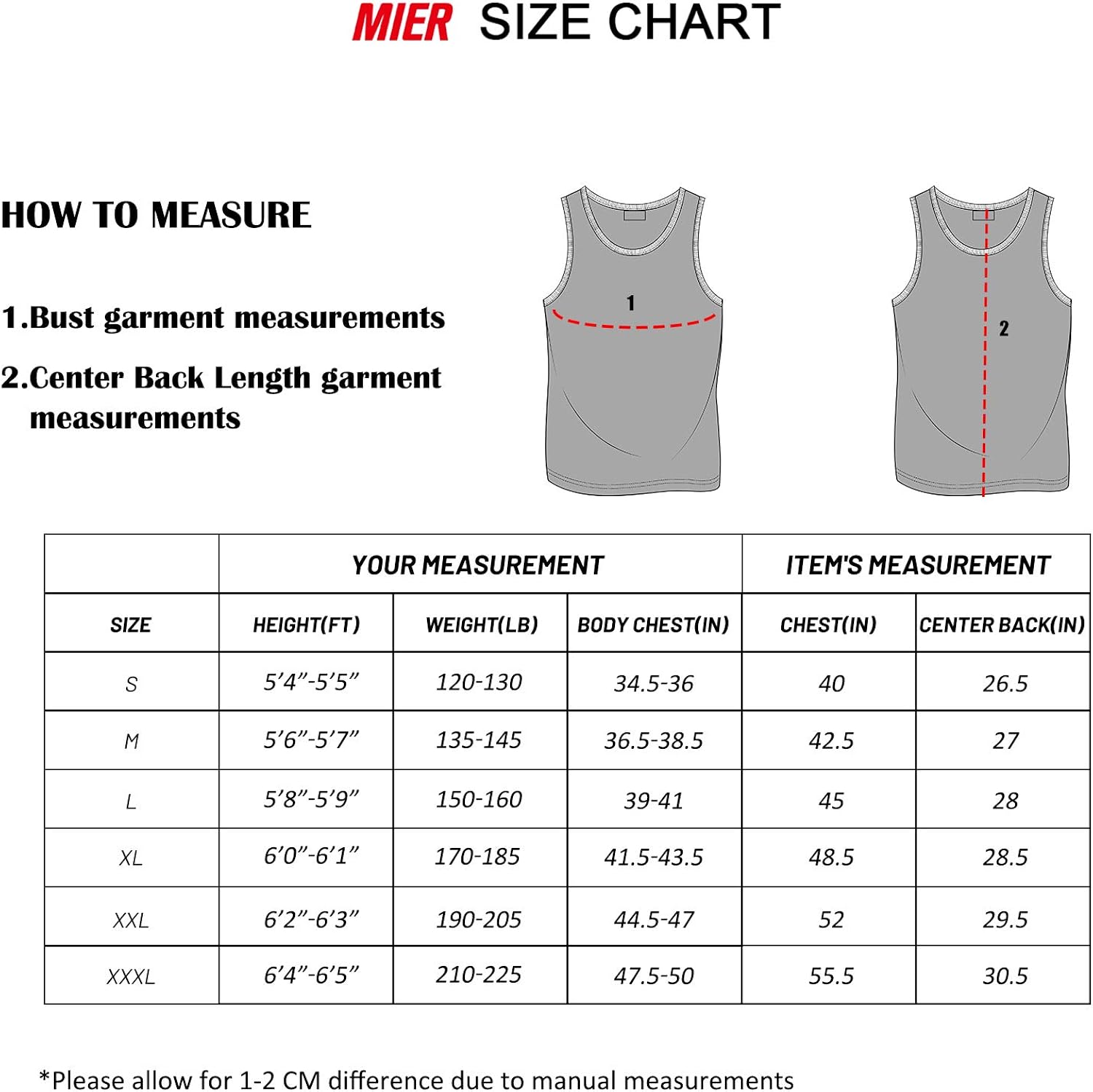 MIER Men's Lightweight UPF 50+ Sleeveless Sun Shirts Quick Dry Hiking Running Tank Tops UV Protection Workout Muscle Tees: Clothing