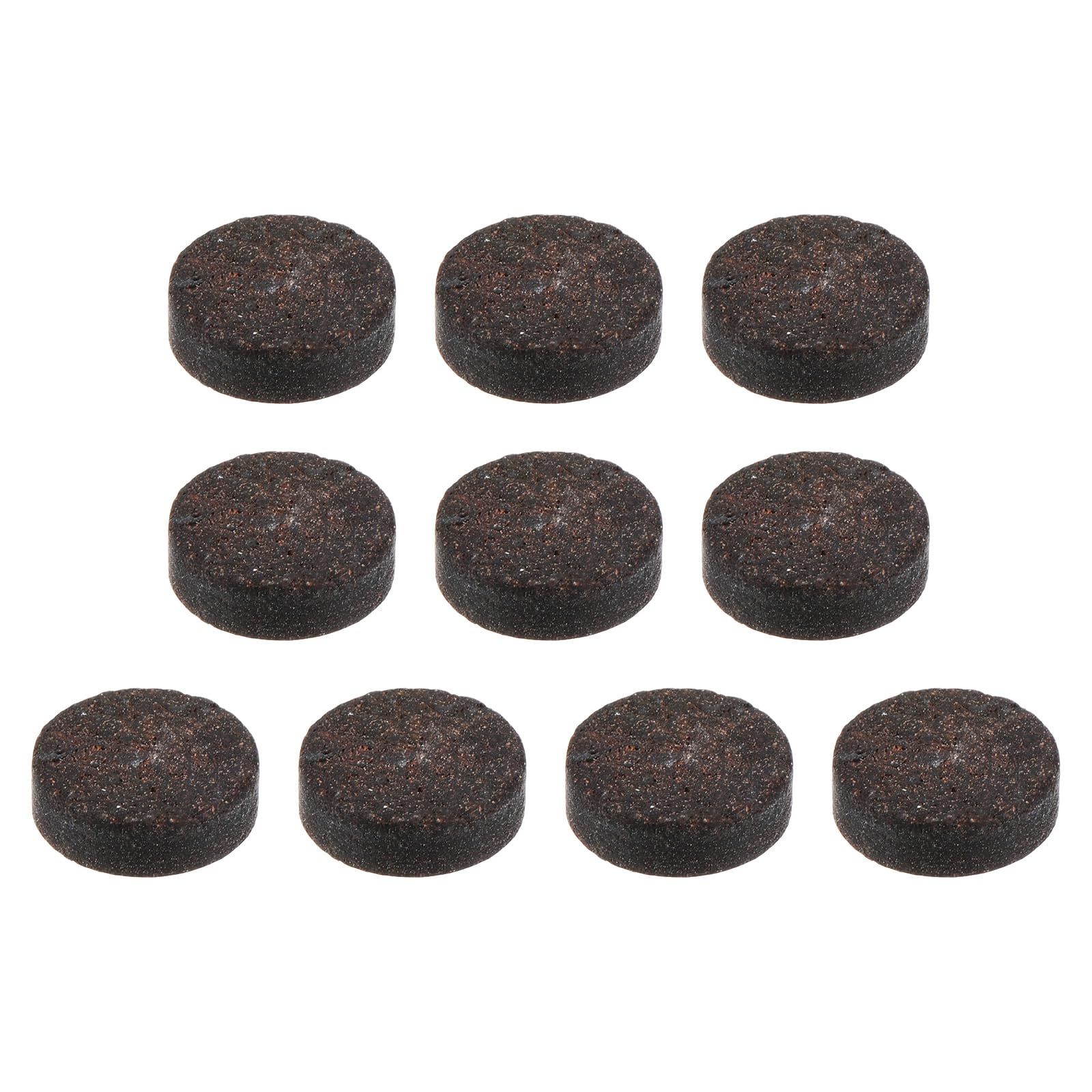 PATIKIL 10mm Pool Cue Tips, 10 Pack Pool Billiard Cue Tips Pool Stick Replacement Tip Snooker Cue Tips for Pool Cue, Brown