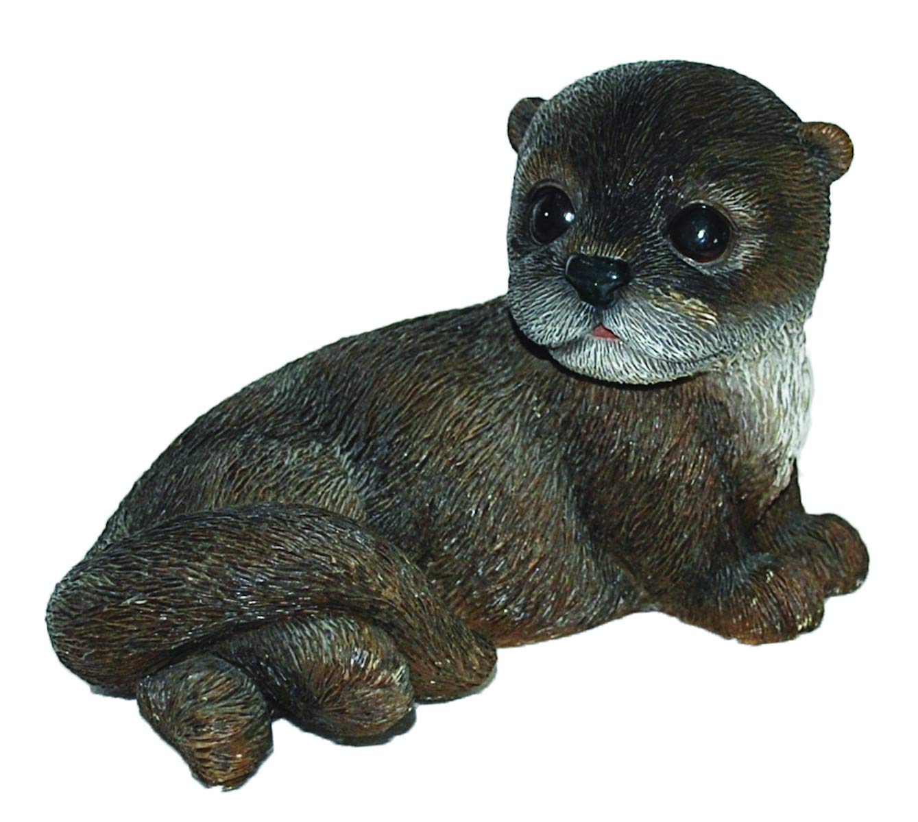 Real Life Woodland Otter | Highly Detailed Frost Resistan Resin Home or Garden Decoration Ornament | NF-OTTA-F