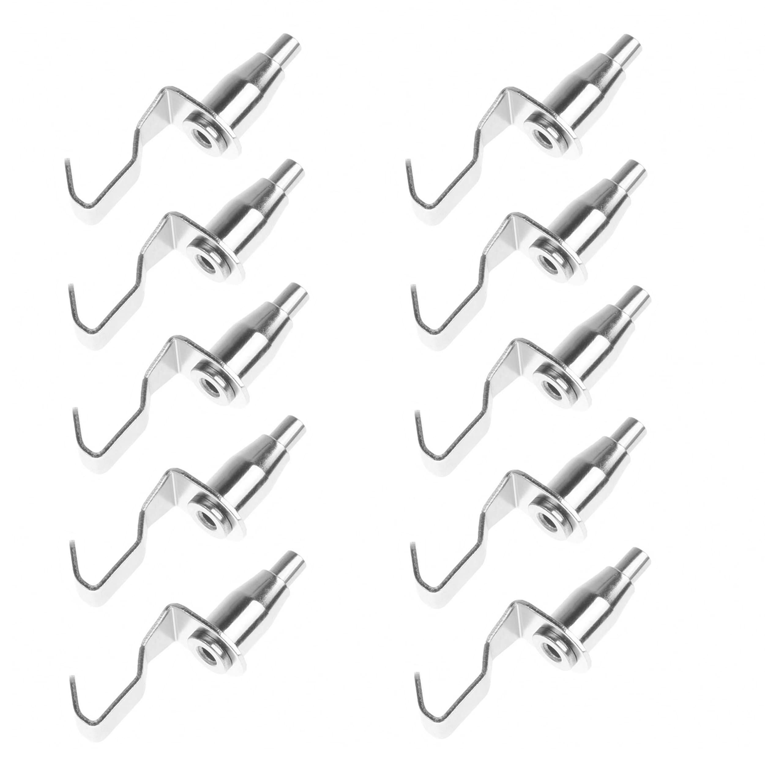 10pcs Metal Art Gallery Adjustable Display Art Picture Hanger Hooks, Professional Art Gallery Display Hanging System Accessories for Hanging Pictures(Silver)