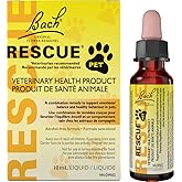 Bach RESCUE PET Dropper 10mL, For Dogs, Cats, and Pet Horses, Natural Flower Essence, Thunder, Fireworks and Travel