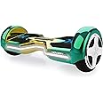 Hover-1 Horizon Electric Hoverboard | 7MPH Top Speed, 7 Mile Range, 3.5HR Full-Charge, Built-In Bluetooth Speaker, Rider Modes: Beginner to Expert, Green/Yellow