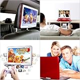 YOOHOO 16.9 Portable DVD Player 14.1 Inch Swivel LCD Red with USB SD AV In Out view 8