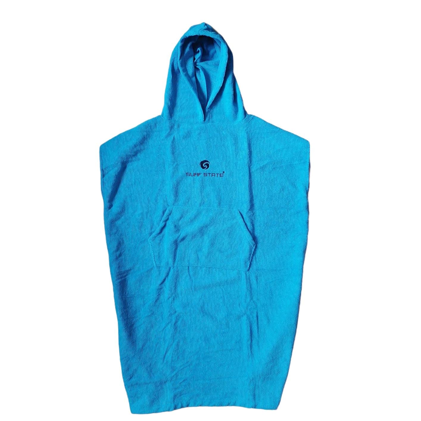 Bob Gnarly Surf® Surf State Unisex Kids Towel Changing Robes (Kids Small (Age 6-9 Years), Turquoise)