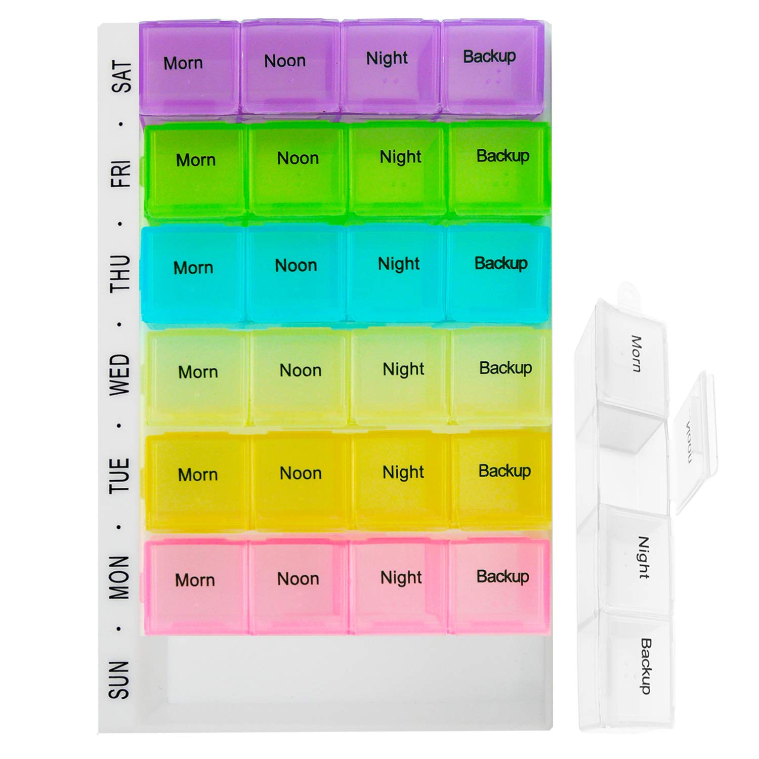 Buy 7 Day Pill Box Organiser Large Pill Boxes 7 Day 4 Times a Day