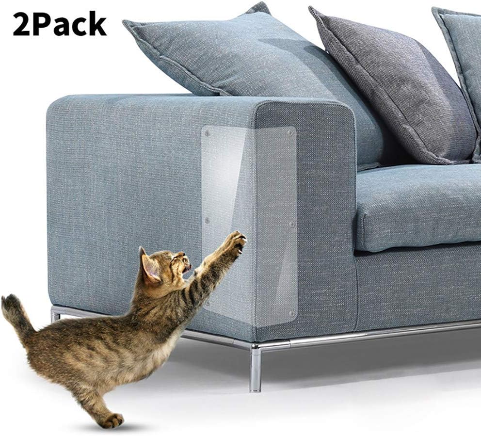 Cathy Clara 2Pcs Cat Scratch Protector Pet Cat Scratch Guard Mat Cat Scratching Post Furniture Sofa Protector