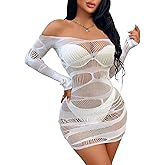 Buitifo Women Lingerie Dress One Piece Babydoll Sexy Nightwear Bodycon Ripped Mini Dresses