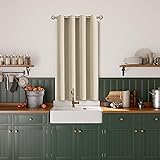 BGment Kitchen Curtain 45 Inch Length, Short Room