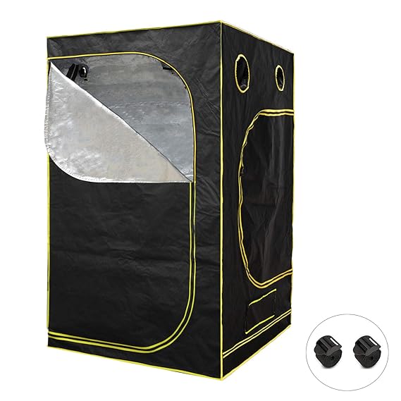 Voilamart 120X120X200cm Growzelt Growbox Growschrank Gewächszelt Zuchtzelte Zuchtschrank Pflanze Zelt Garten Wachstum Box für
