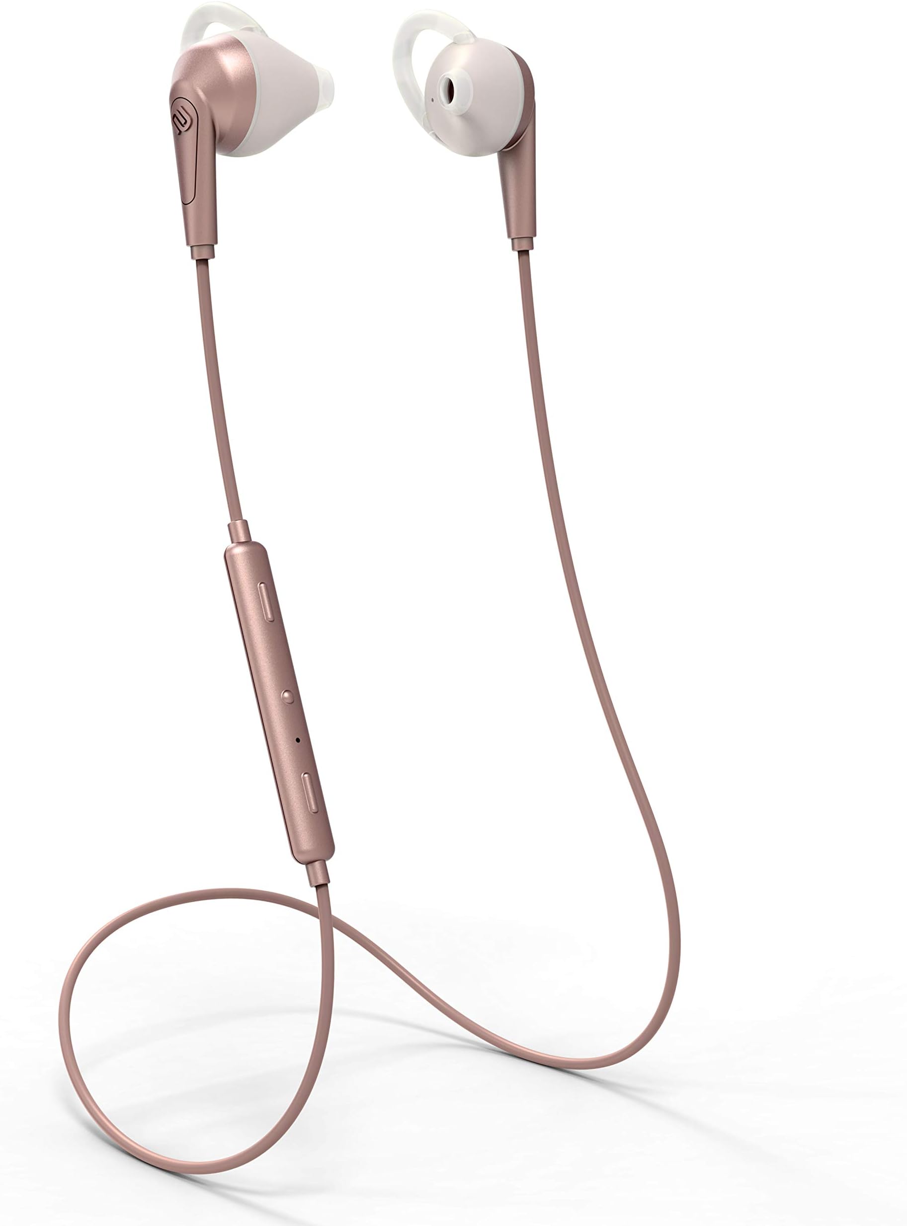 Urbanista Chicago Bluetooth Earphones, High Performance Sports Earphones, IPX4 Water Resistance, Built in Mic with Call Handling, With Carry Pouch, Rose Gold