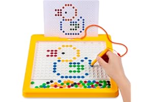 Cheffun Magnetic Drawing Doodle Board for Kids - 12" x 12" Magnetic Board Drawing Pad for Kids and Toddlers, Magnetic Toys Drawing Board for Toddlers, Montessori Educational Preschool Toy for Age 3+