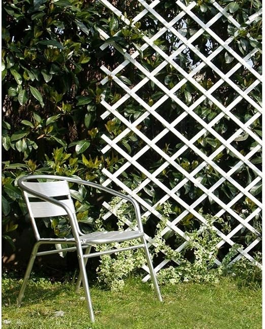intermas 170102 Celosía de Plástico, Blanco, 25X2X100 cm: Amazon ...
