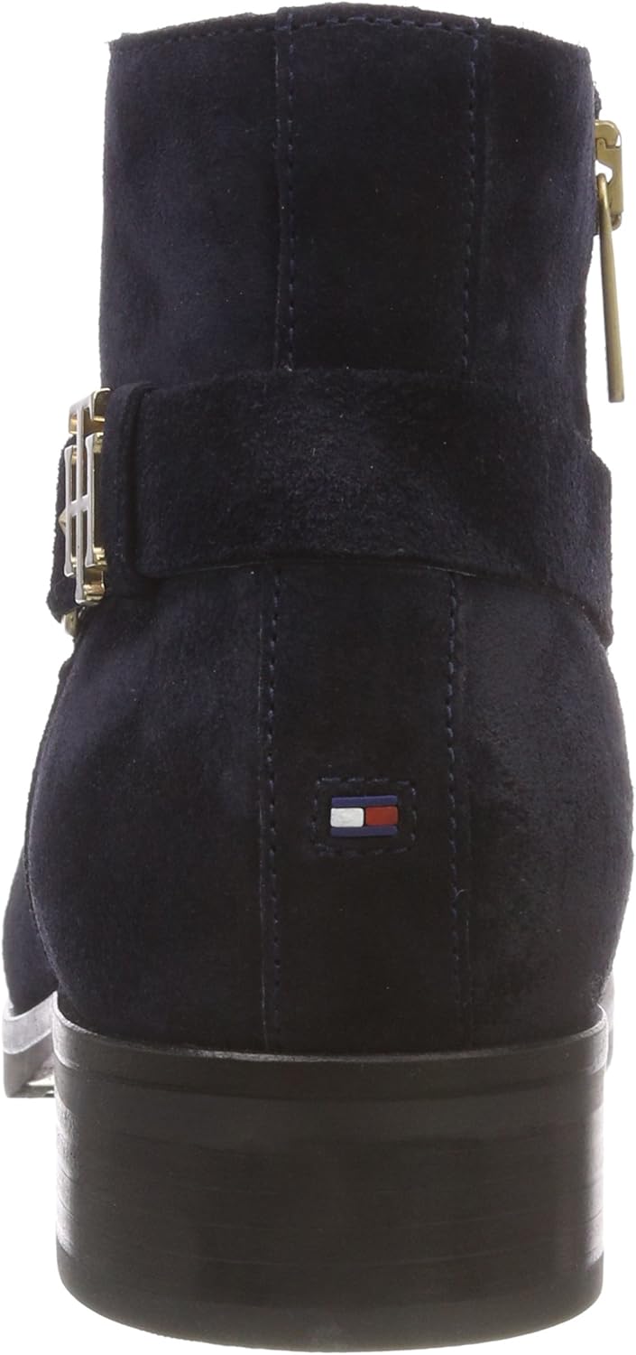 tommy hilfiger buckle suede low boots