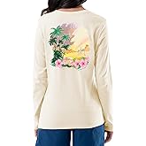 Guy Harvey Women's Graphic Long Sleeve V-Neck T-Shirt