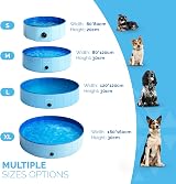 FurDreams Foldable Dog Pool Heavy Duty PVC Non Slip Base Drain Small view 2