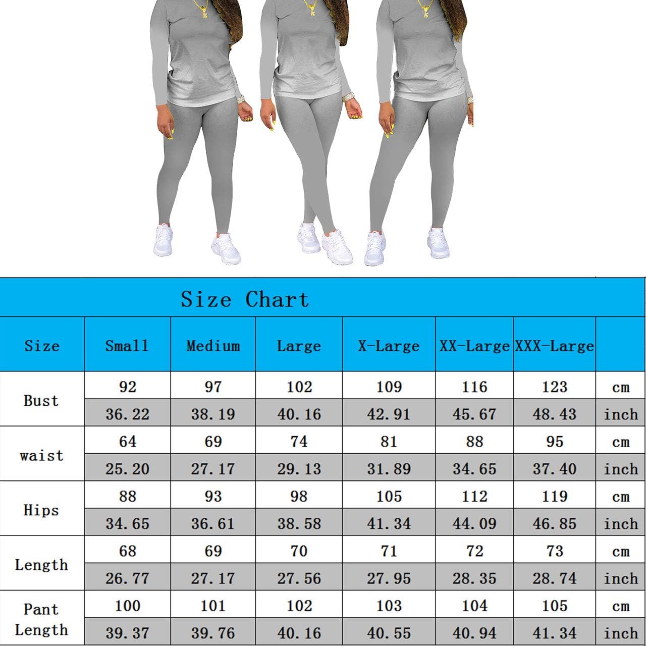 Tie Dye Women 2 Piece Outfits for Women Sexy Bodycon Outfits Plus Size Tracksuits Crewneck Long Sleeve T Shirts Pant Set Grey L at  Women’s Clothing store
