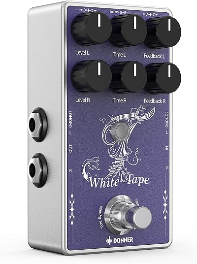 Donner EC1335 Purple Tape Delay Pedal Stereo True Bypass