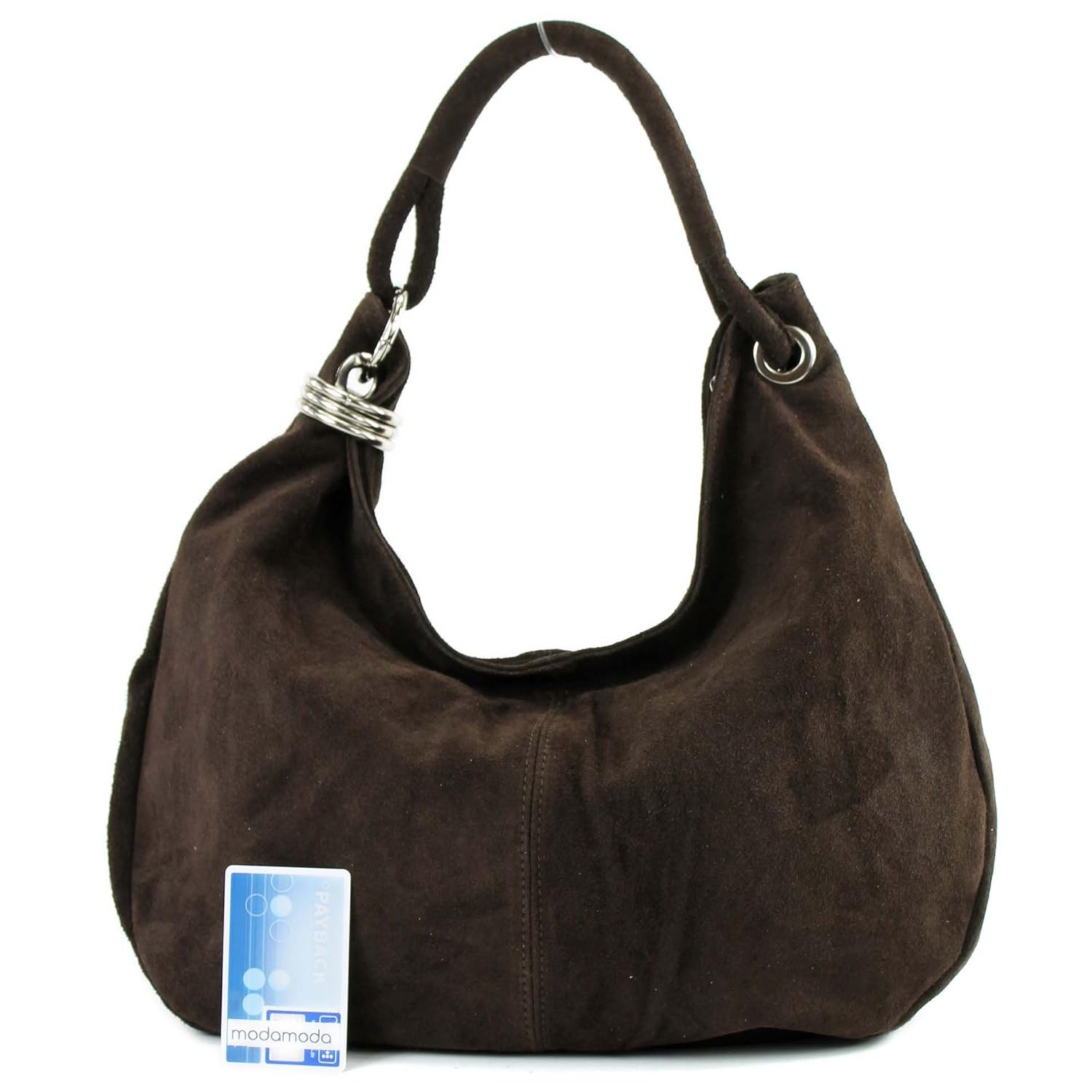 Modamoda De Ital Shopper Aus Wildleder Groß T02 Präzise - 